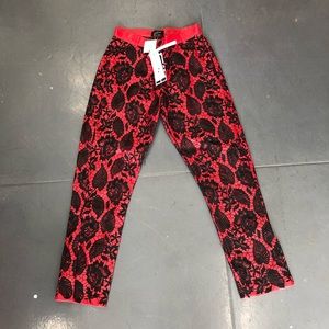 Sara Boo Faux Leather X Lace Pant